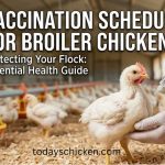 Featured image showing a worker administering vaccine to a chick following a proper vaccination schedule for broiler chickens.